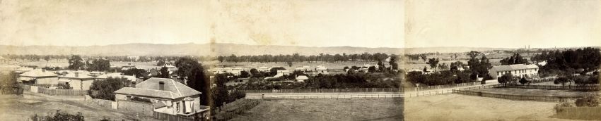 Panoramic View From Sussex Street, North Adelaide, c1872-1875, By Townsend Duryea